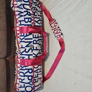 Lululemon Colorful Logo-Print Tote Interior - White & Multicolor